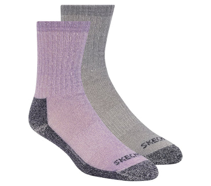 2 Pack Women's Crew Wool Socks | Skechers Women
